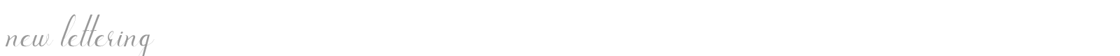 New Lettering font preview